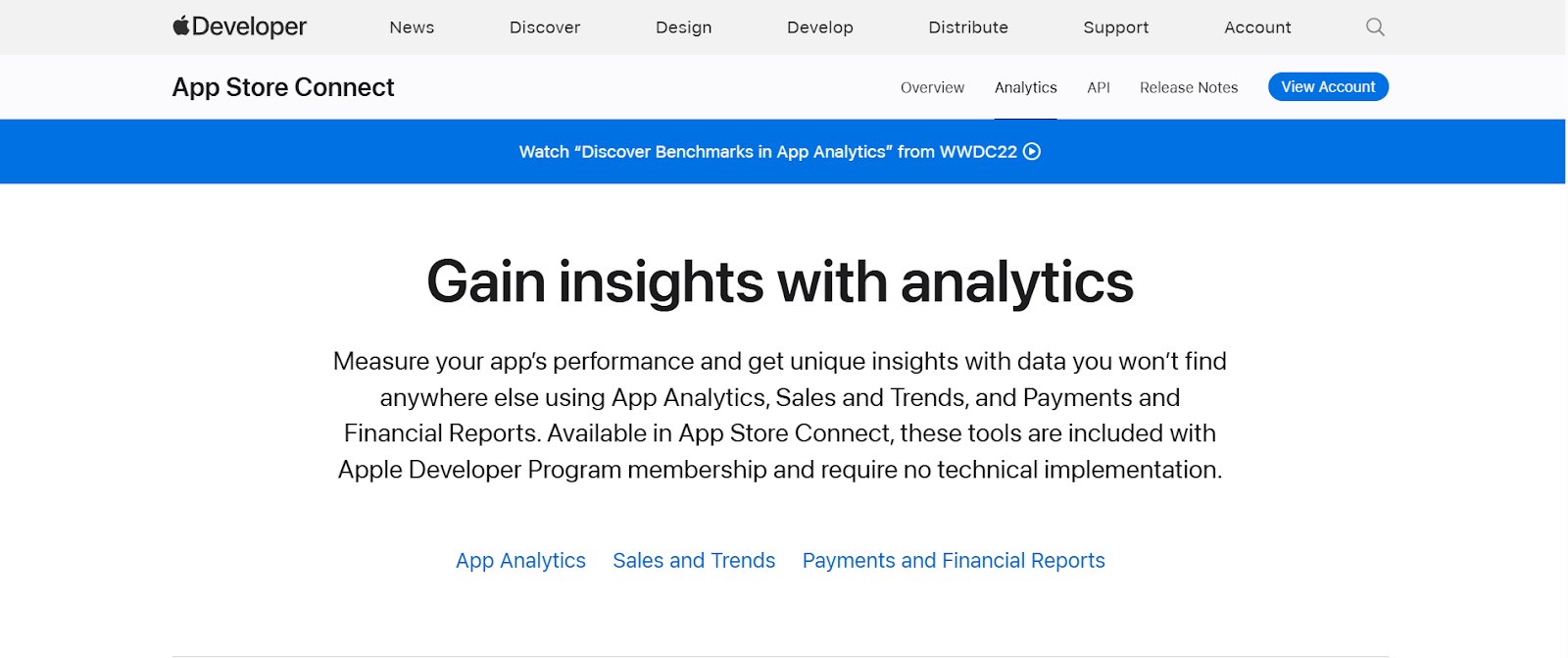 Mobile App Analytics Tools | #2. Apple App Analytics